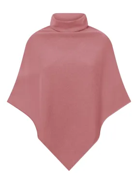 Poncho in filato Cashmerino - Dusty Rose