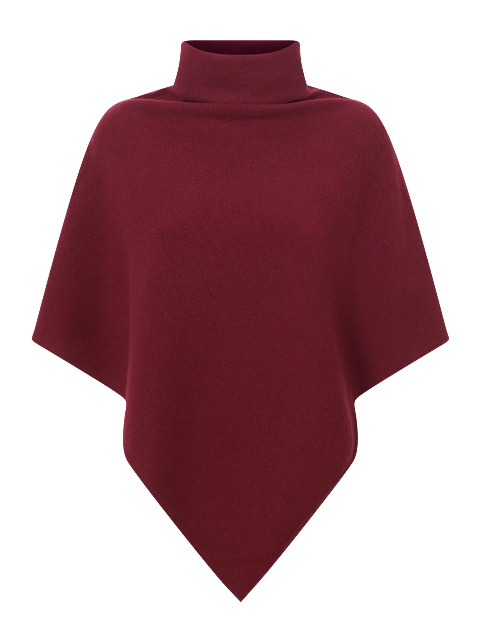 Poncho in filato Cashmerino - Tibetan Red