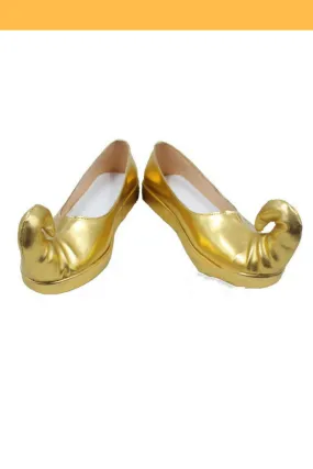 Princess Jasmine Aladdin Gold Cosplay Shoes