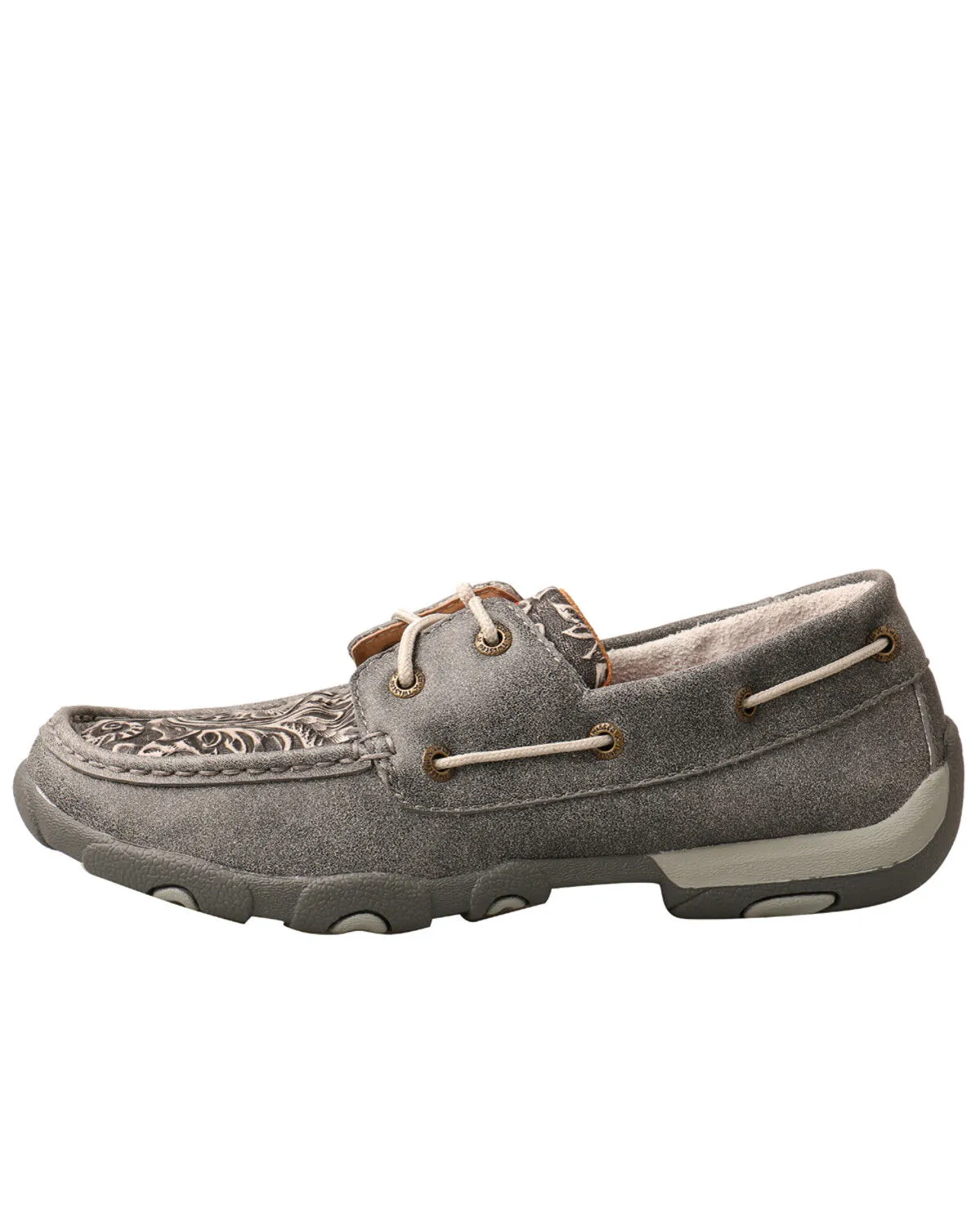 Product Name:  Twisted X Women's Tooled Boat Shoes - Moc Toe