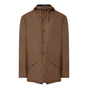 RAINS W3 Rain Jacket - Brown