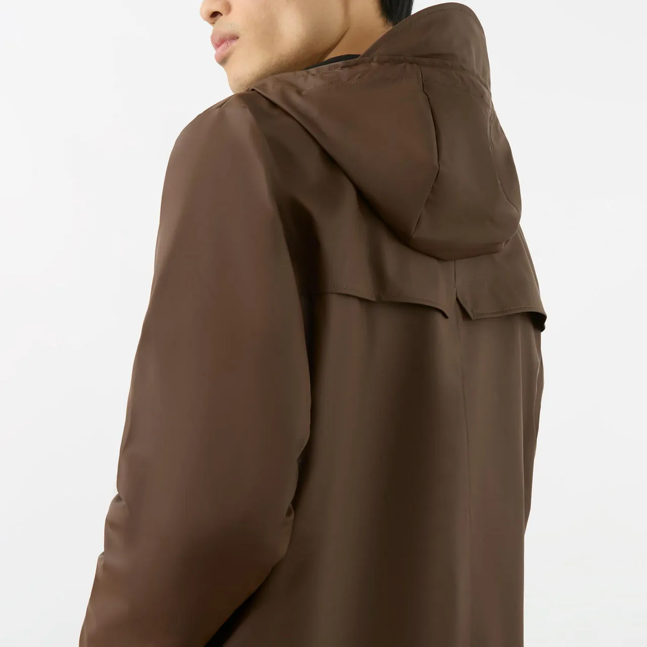 RAINS W3 Rain Jacket - Brown