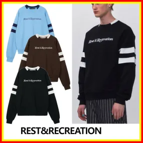 Rest & Recreation  |Street Style Long Sleeves Logo Hoodies & Sweatshirts