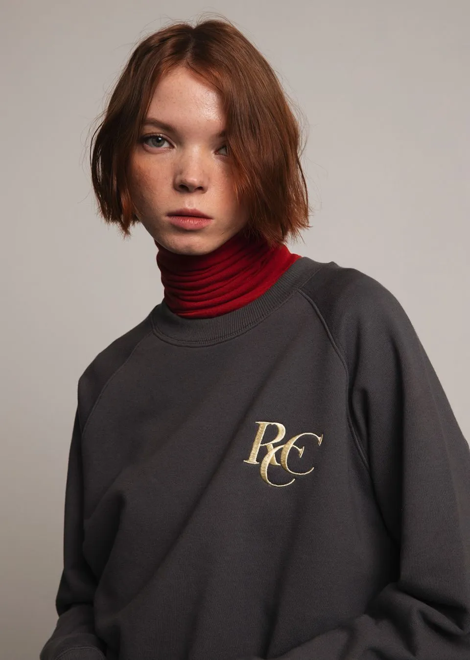 rocci rocci  |Unisex Street Style Plain Oversized Logo