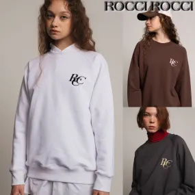 rocci rocci  |Unisex Street Style Plain Oversized Logo