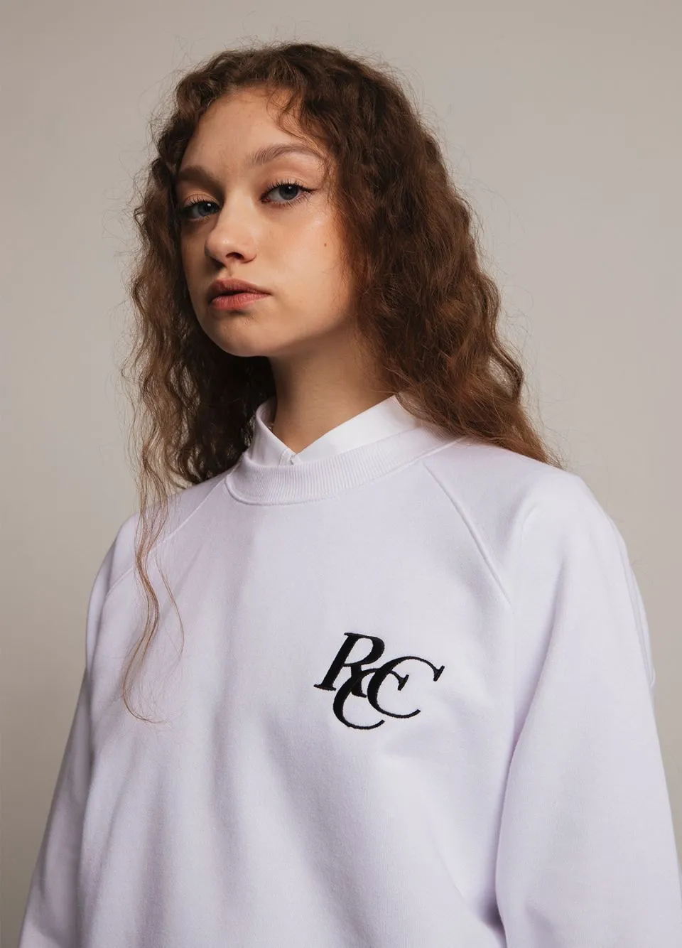 rocci rocci  |Unisex Street Style Plain Oversized Logo