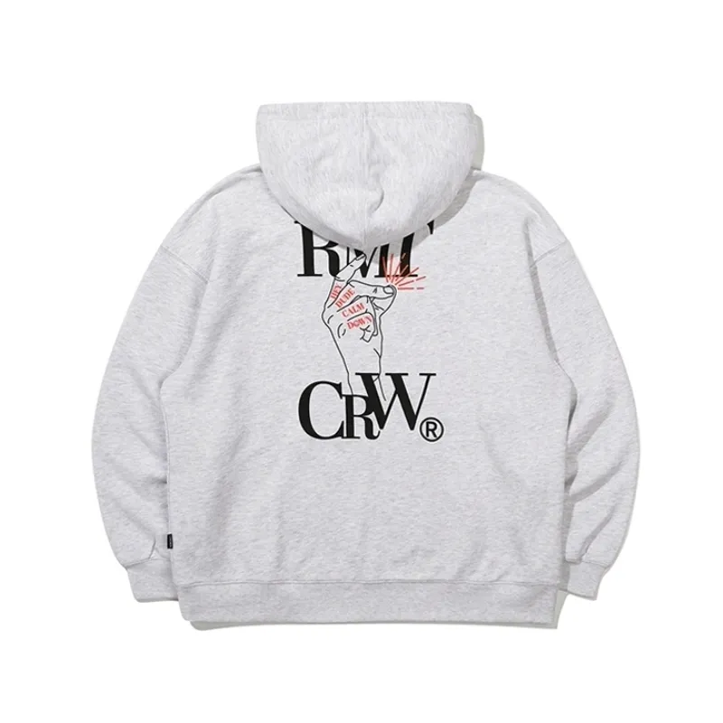 ROMANTIC CROWN  |Unisex Street Style Long Sleeves Logo Hoodies