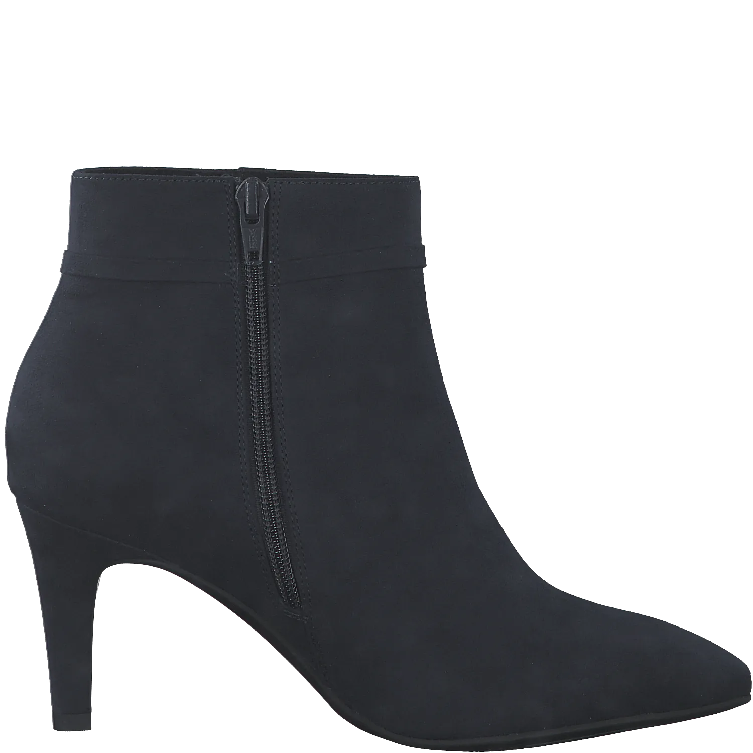 S Oliver Navy Heeled Ankle Boot