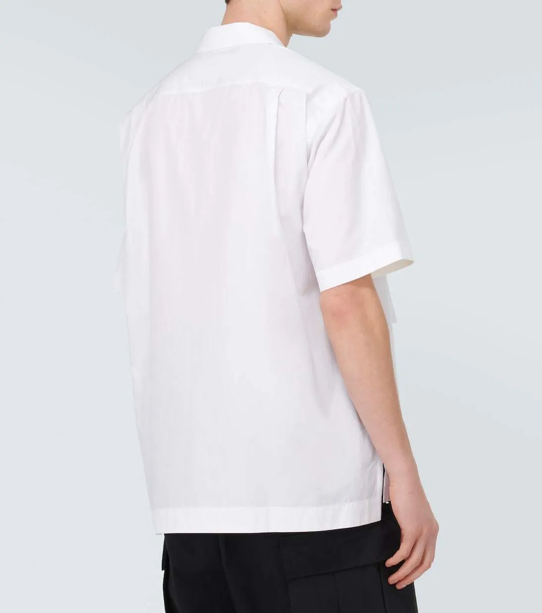 sacai  |Button-down Collaboration Plain Cotton Short Sleeves