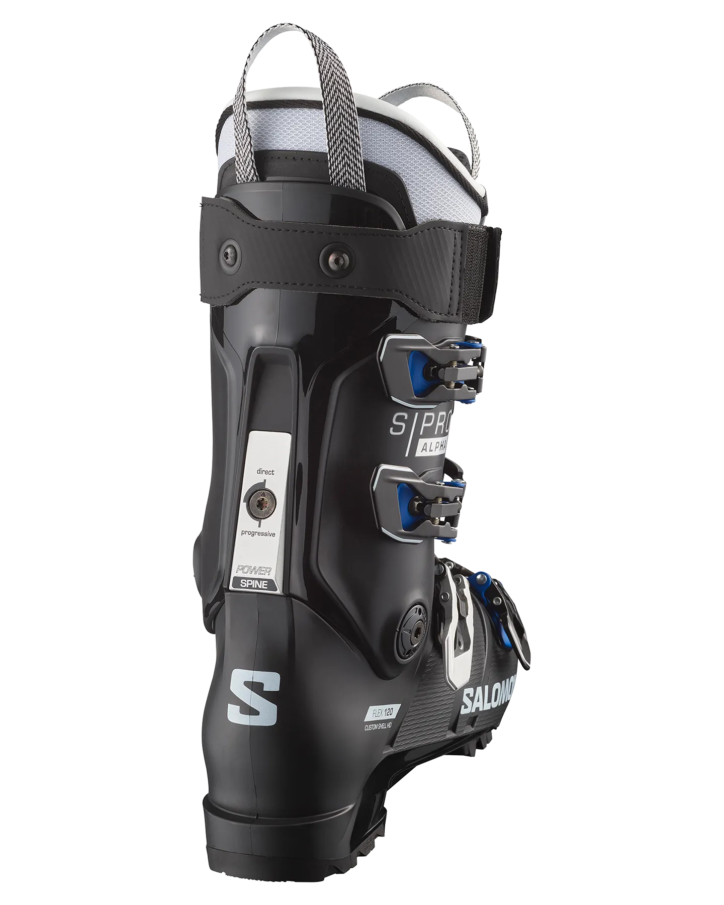 Salomon Pro Alpha 120 El Ski Boots - Black/Race Blue