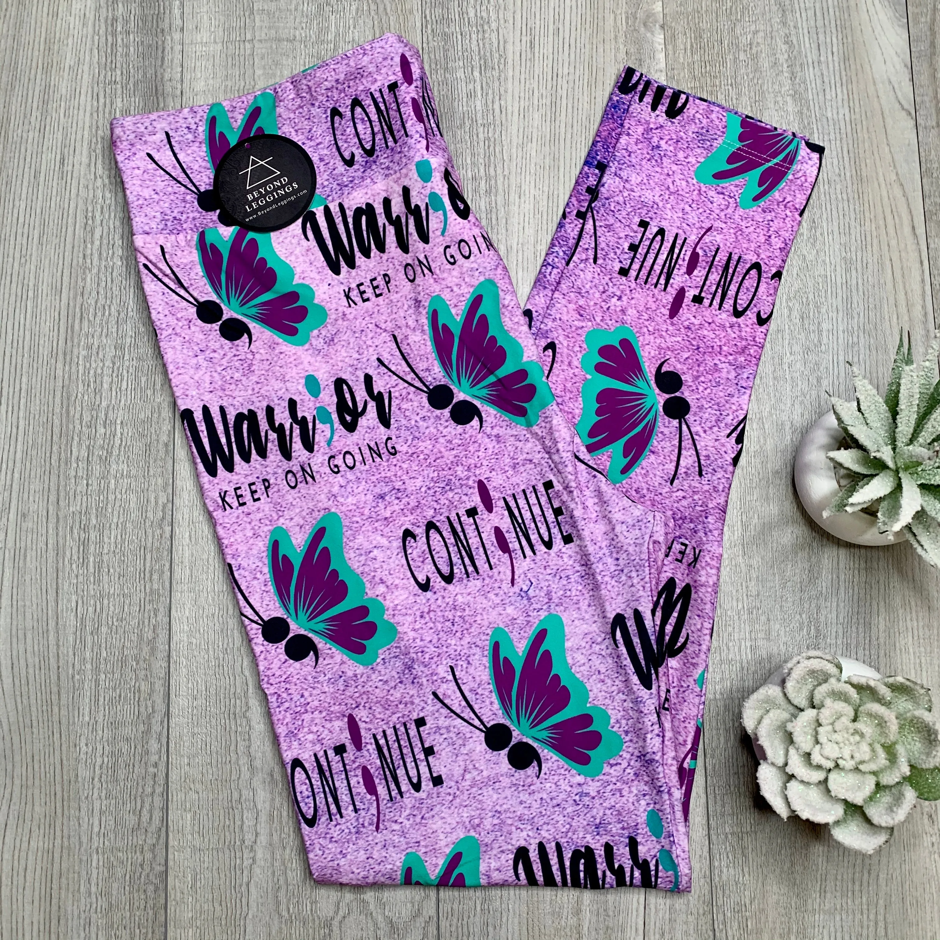 Semicolon Warrior Soft Leggings