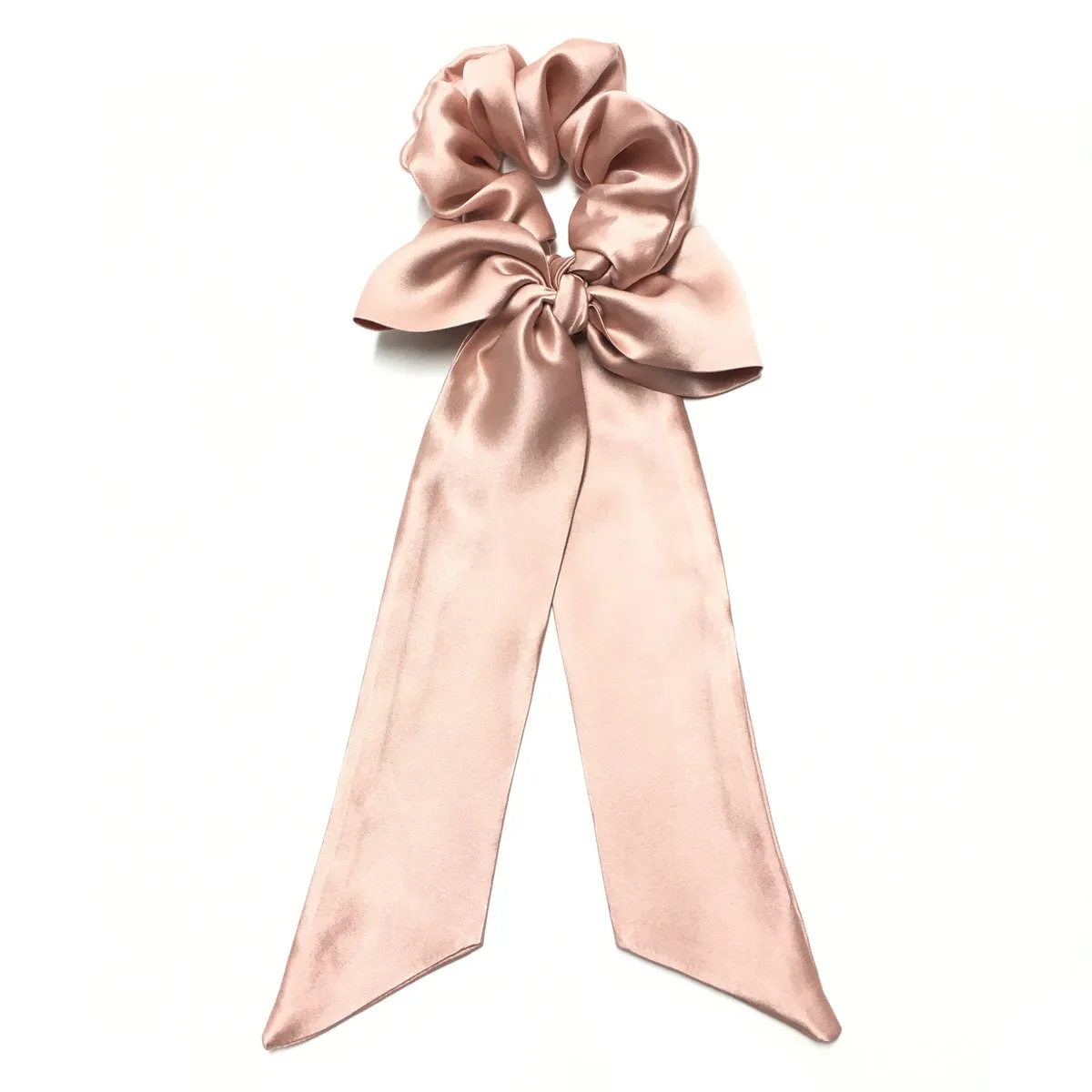 Silk Scarf Scrunchie - Rose