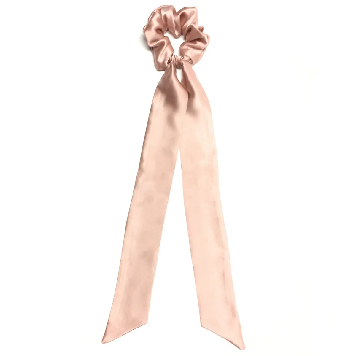 Silk Scarf Scrunchie - Rose