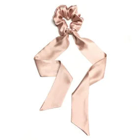 Silk Scarf Scrunchie - Rose