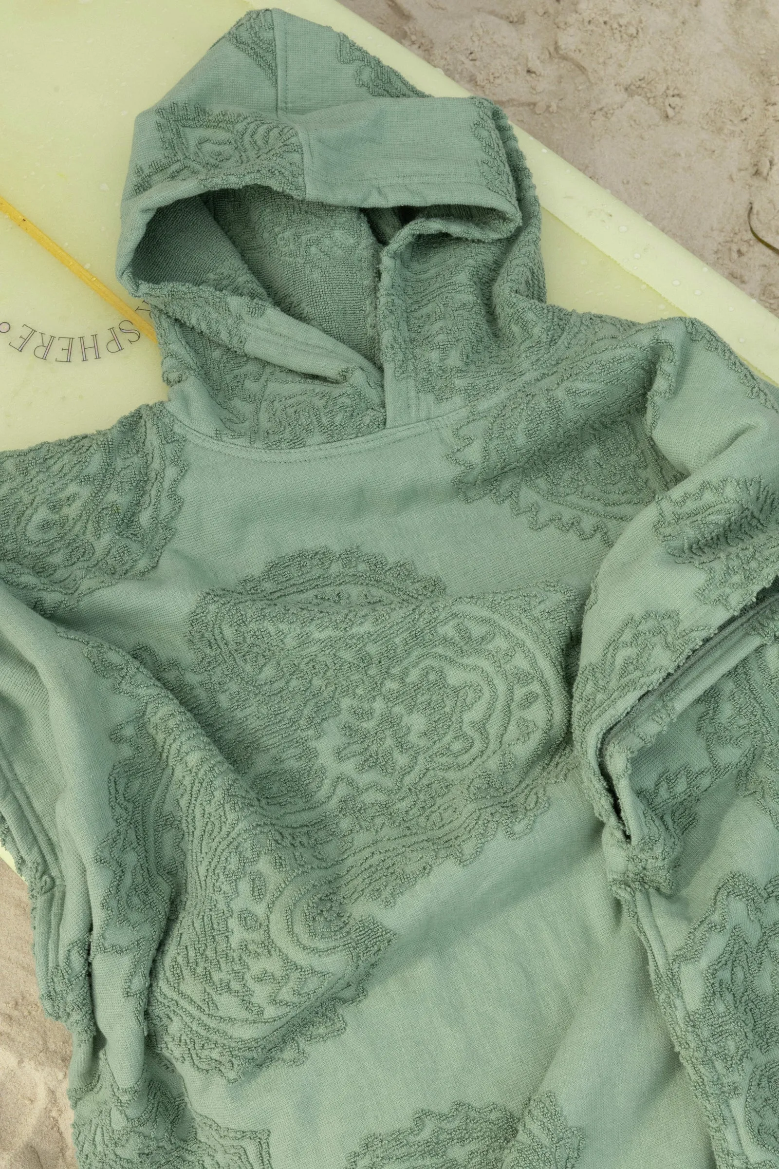 Slow High Beach Poncho Palm Green