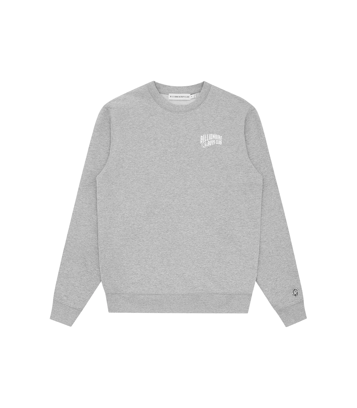 SMALL ARCH LOGO CREWNECK - HEATHER GREY