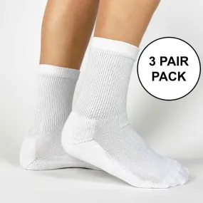 Small Basic Cotton Ribbed Crew Socks - 3 Pair Pack