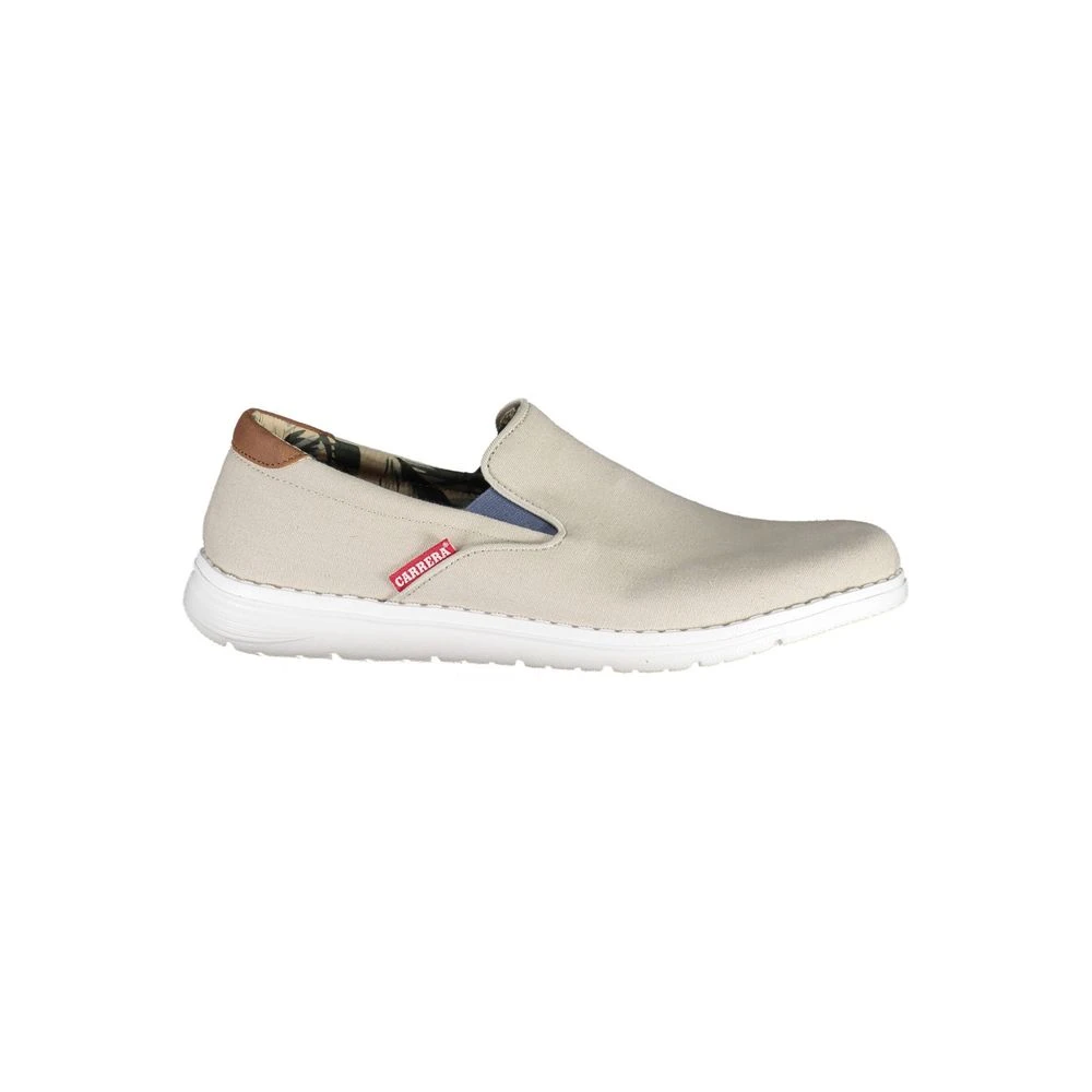 Sneaker in Poliestere Beige con Dettagli Sportivi