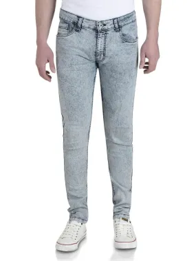 Soul Star Skinny Fit Slim Tapered Denim Jeans Light Wash Snow