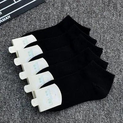 Stay Cool and Comfortable with 5 Pairs of Bamboo Fiber Men's Socks