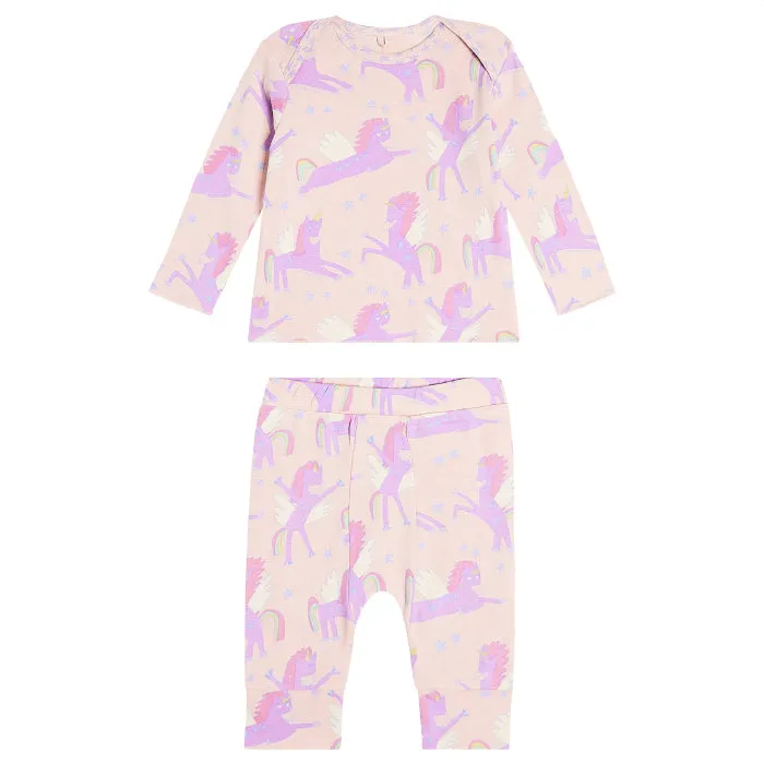 Stella McCartney Baby Two Piece Set Pink Unicorns