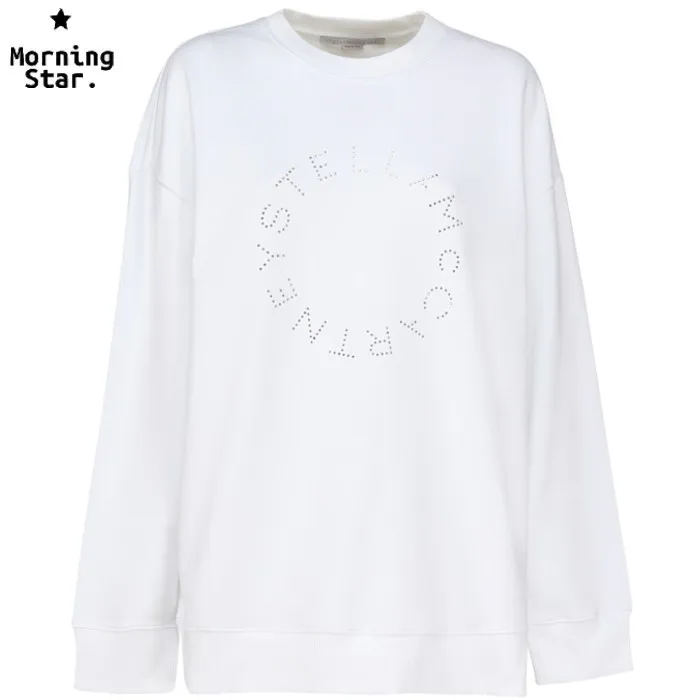 Stella McCartney  |Unisex U-Neck Long Sleeves Plain Cotton Logo