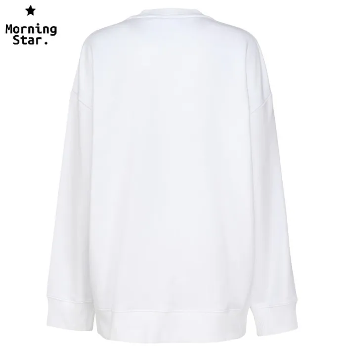 Stella McCartney  |Unisex U-Neck Long Sleeves Plain Cotton Logo