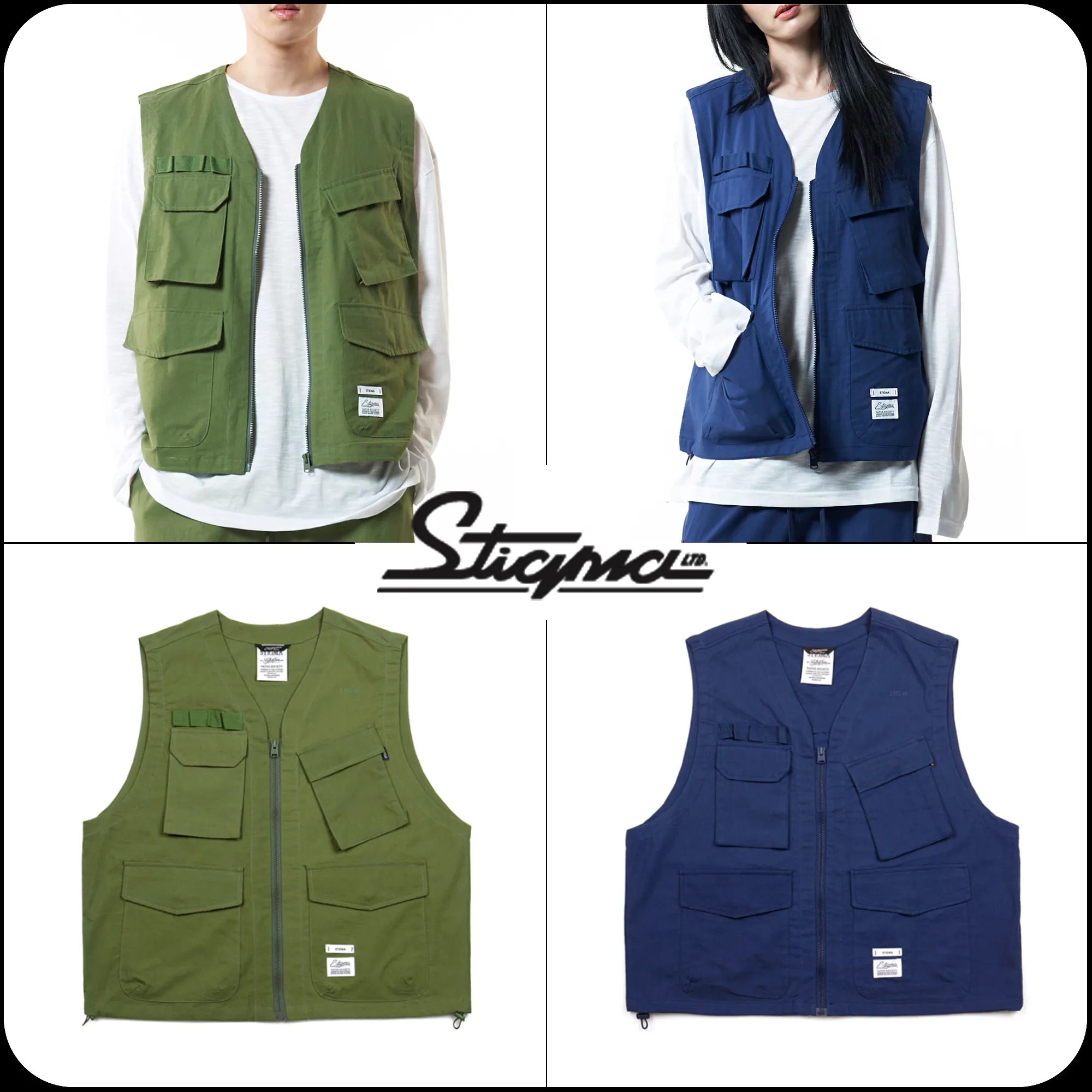 STIGMA  |[ STIGMA ]★TECH LINEN VEST