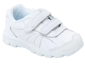 Stride Rite Cooper Velcro Sneaker (White)