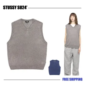 STUSSY  |Unisex Street Style Cotton Skater Style Vests & Gillets