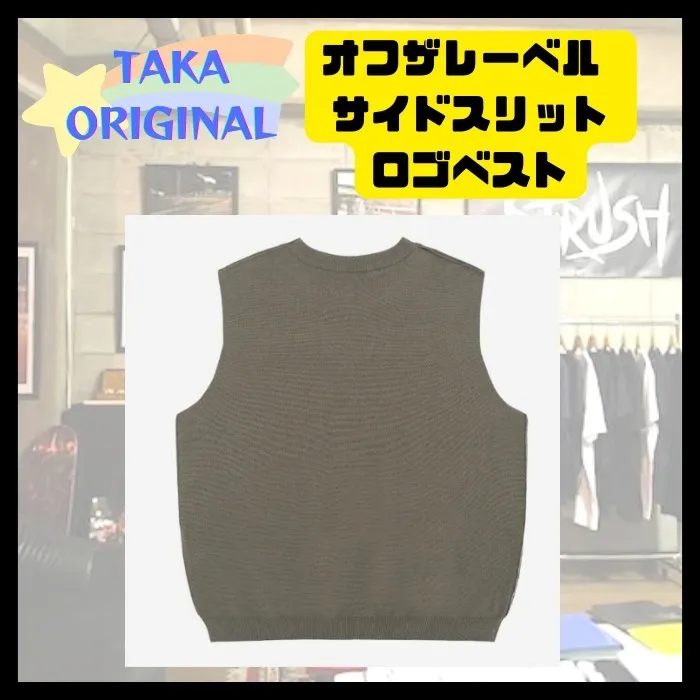 TAKA ORIGINAL  |Street Style Plain Logo Vests & Gillets