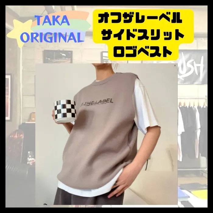 TAKA ORIGINAL  |Street Style Plain Logo Vests & Gillets