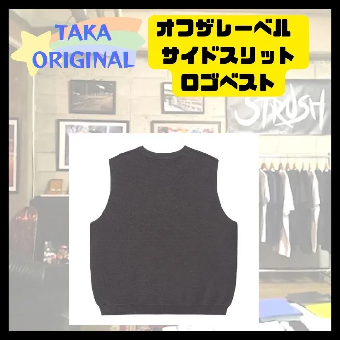 TAKA ORIGINAL  |Street Style Plain Logo Vests & Gillets