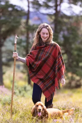 Tartan Poncho (Auld Royal Stewart)