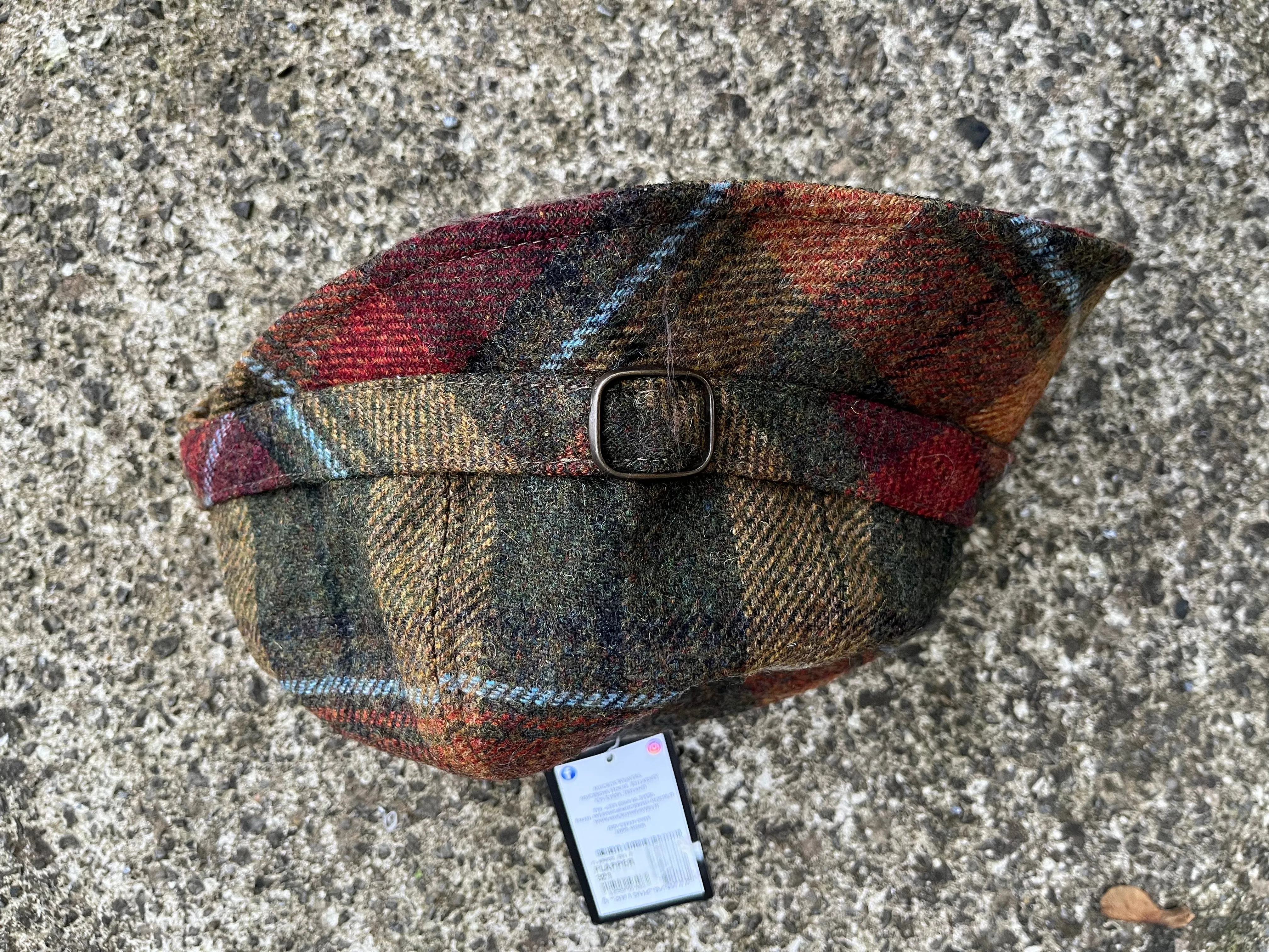 Tartan poncho with a hat