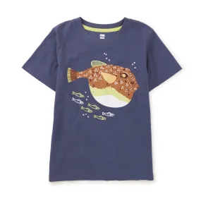 Tea Collection Painted Puffer Graphic Tee