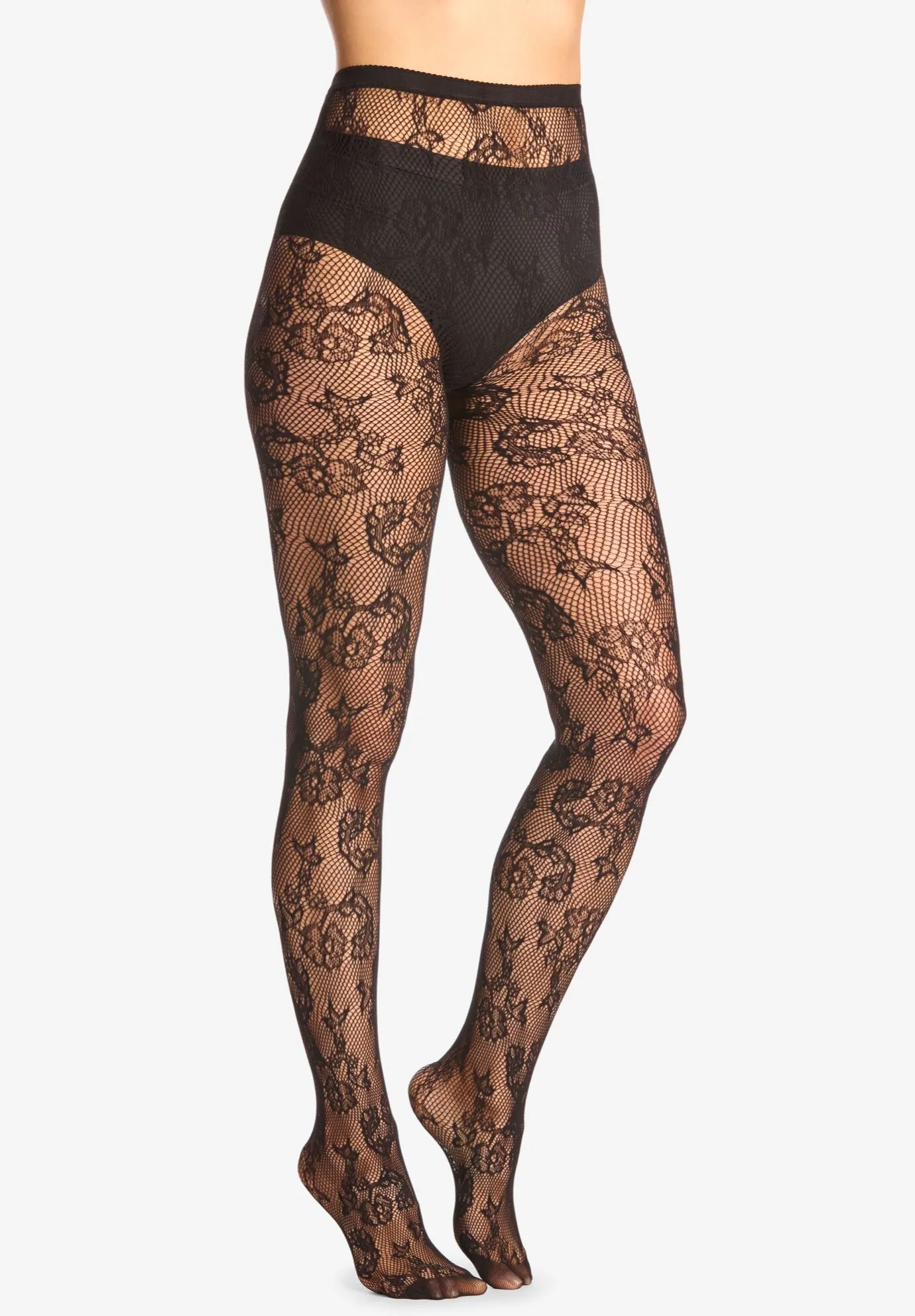 Textured Pattern Tights