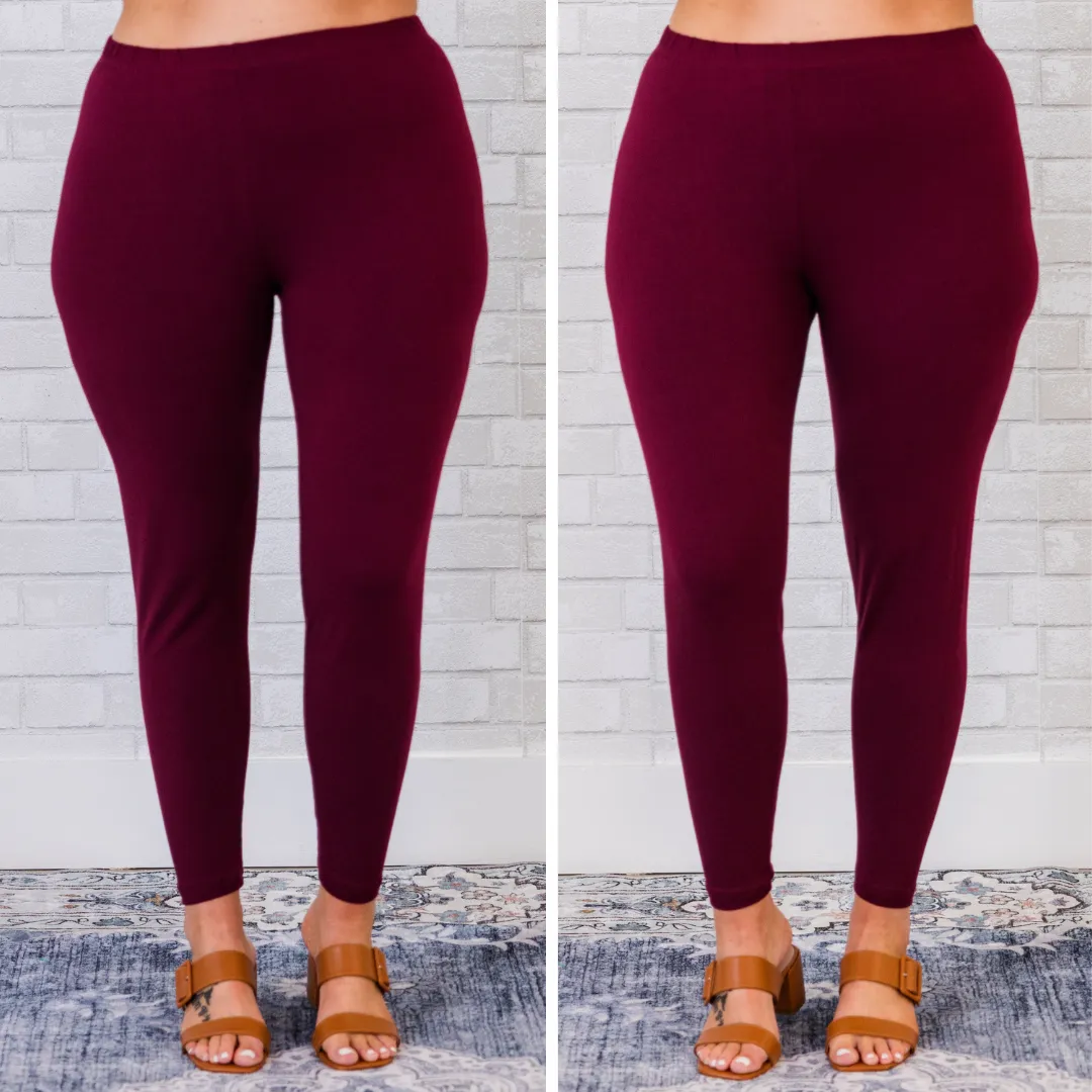 To Be True Leggings, Dark Plum