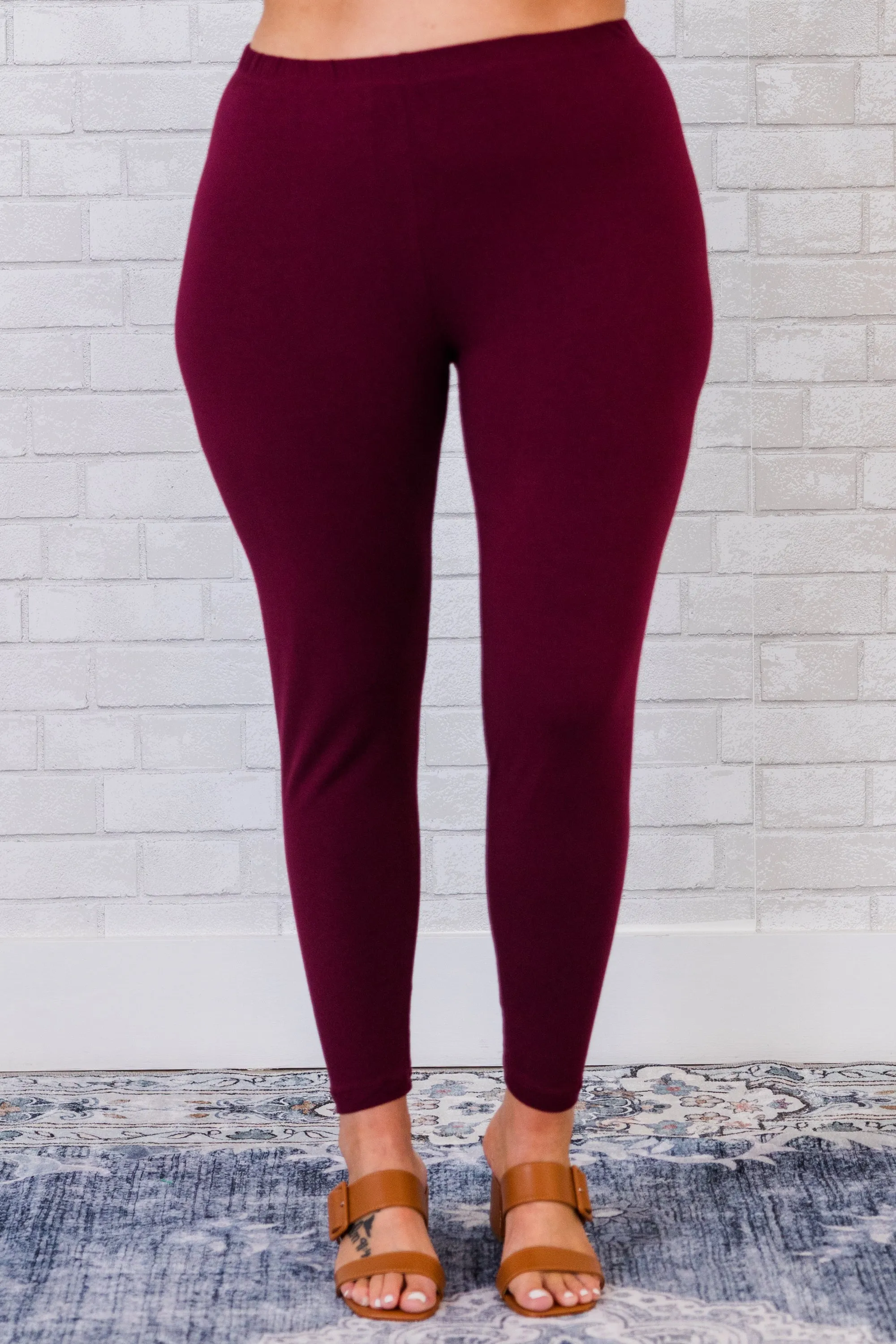 To Be True Leggings, Dark Plum