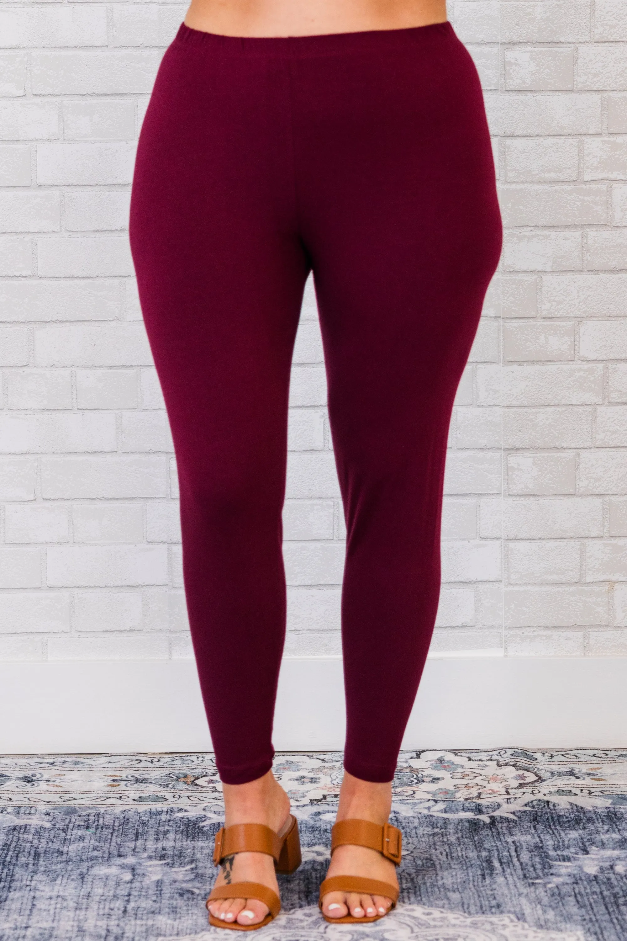 To Be True Leggings, Dark Plum