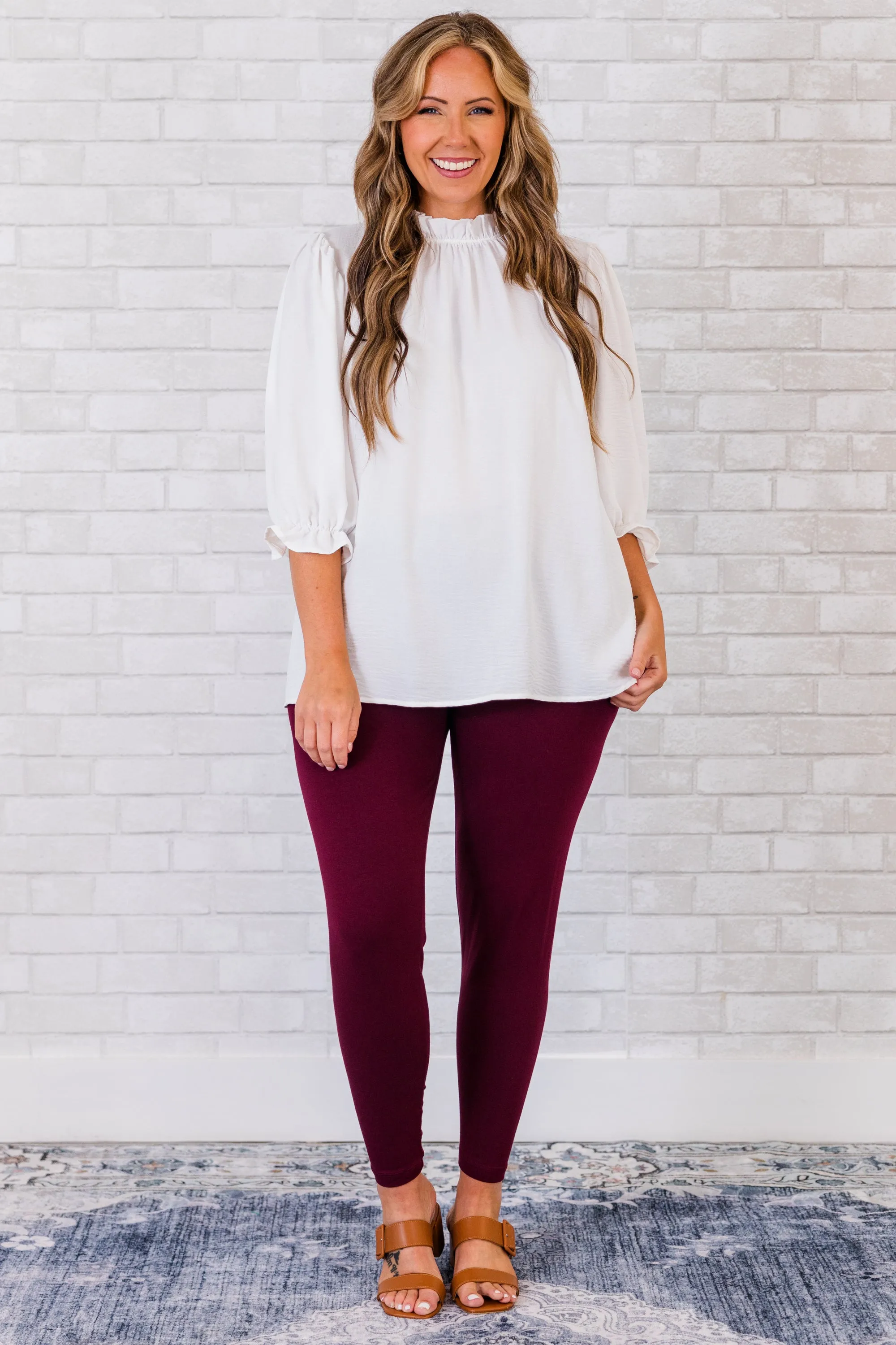 To Be True Leggings, Dark Plum