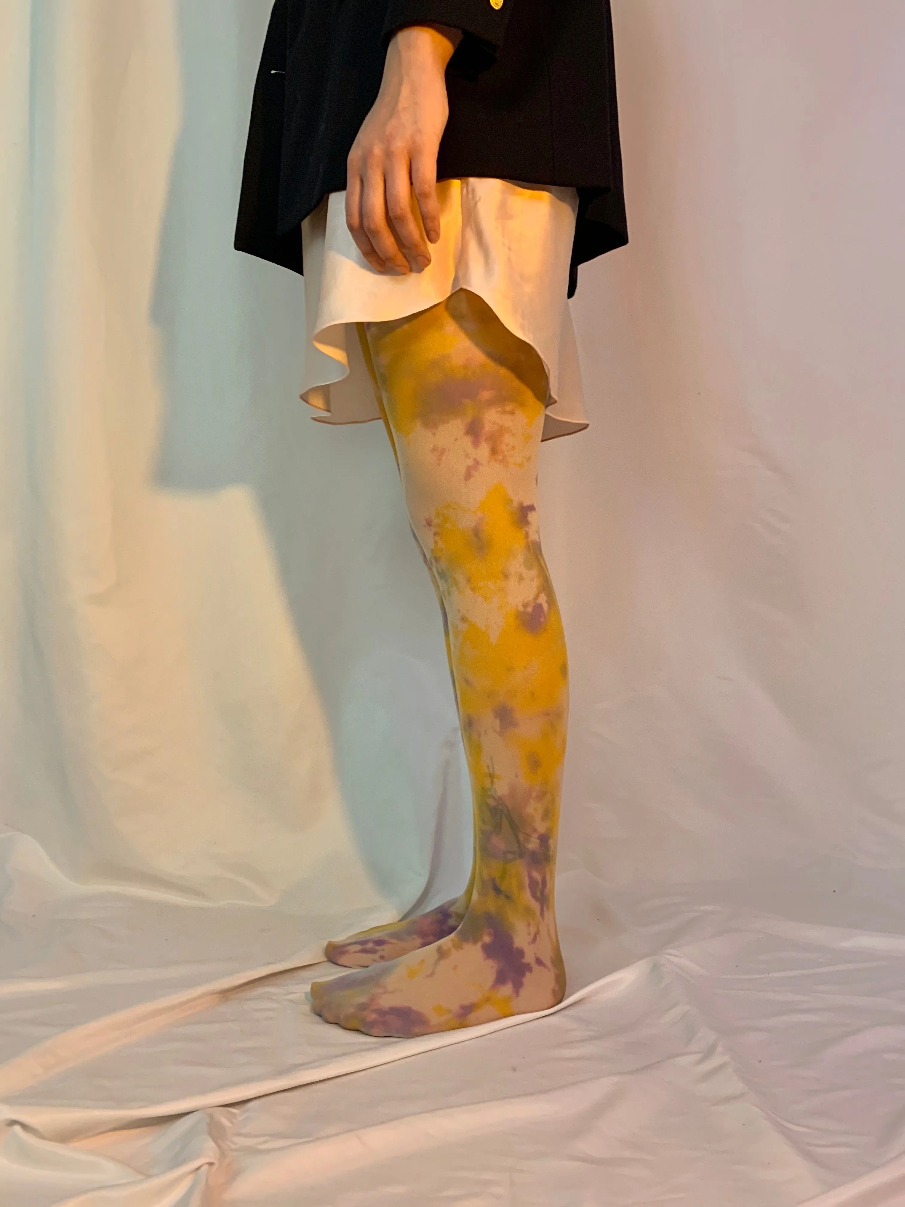 Unicorn tie dye tights