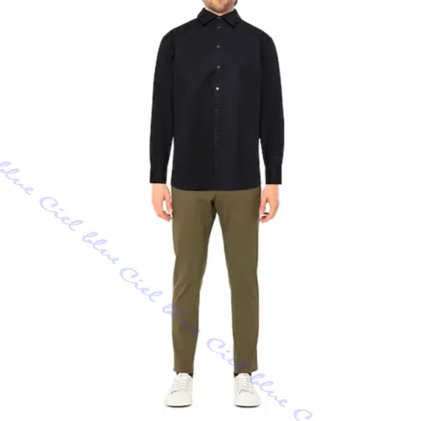 VALENTINO  |Button-down Long Sleeves Plain Luxury Shirts