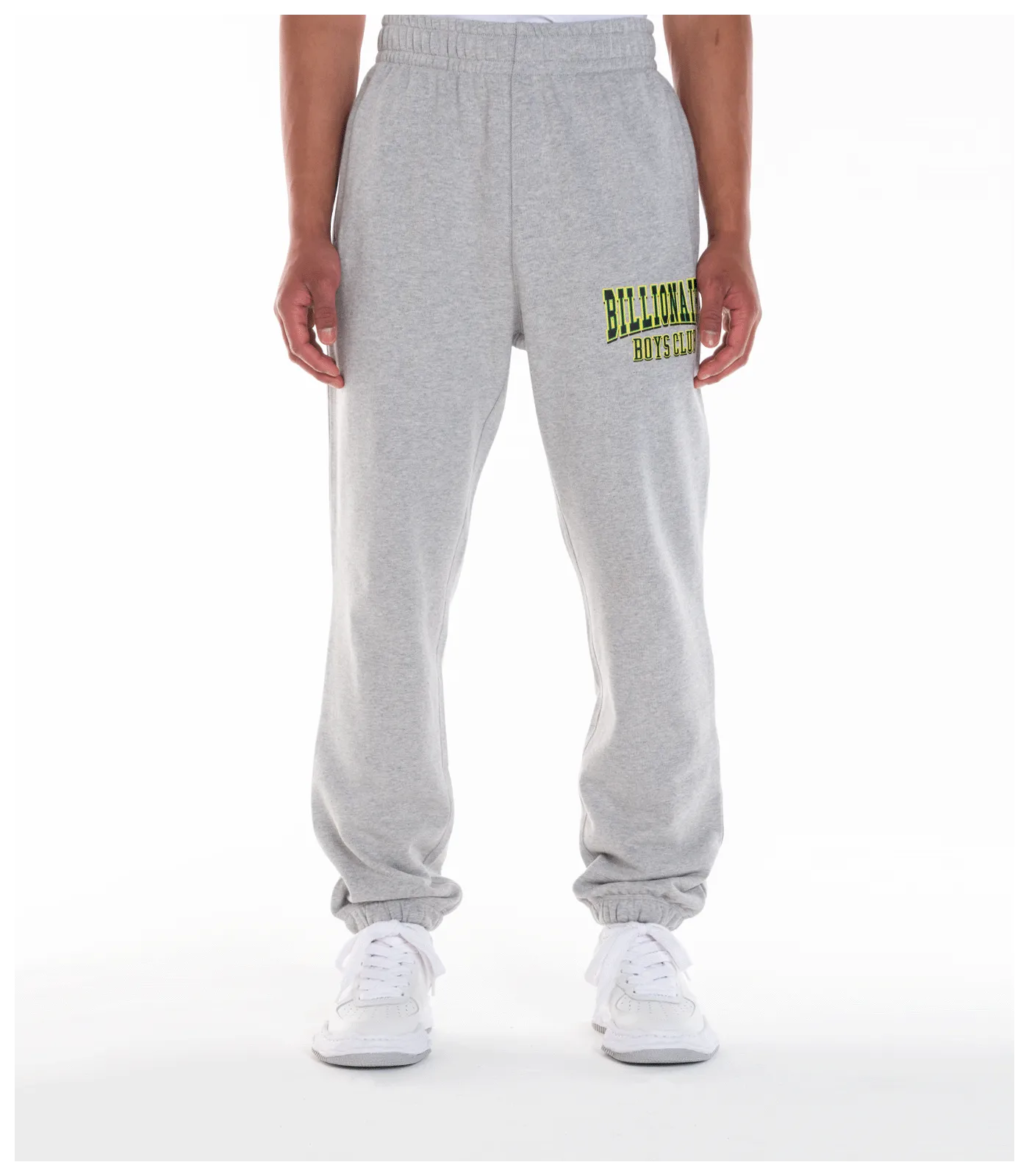 VARSITY LOGO SWEATPANTS - HEATHER GREY