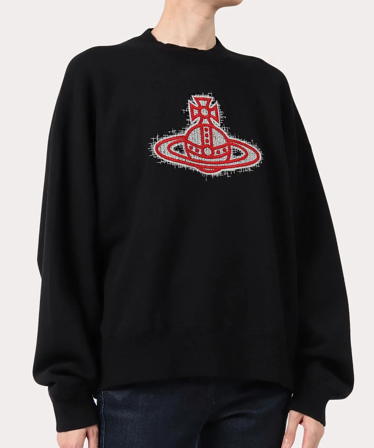 Vivienne Westwood  |Unisex Street Style Long Sleeves Plain Cotton Logo