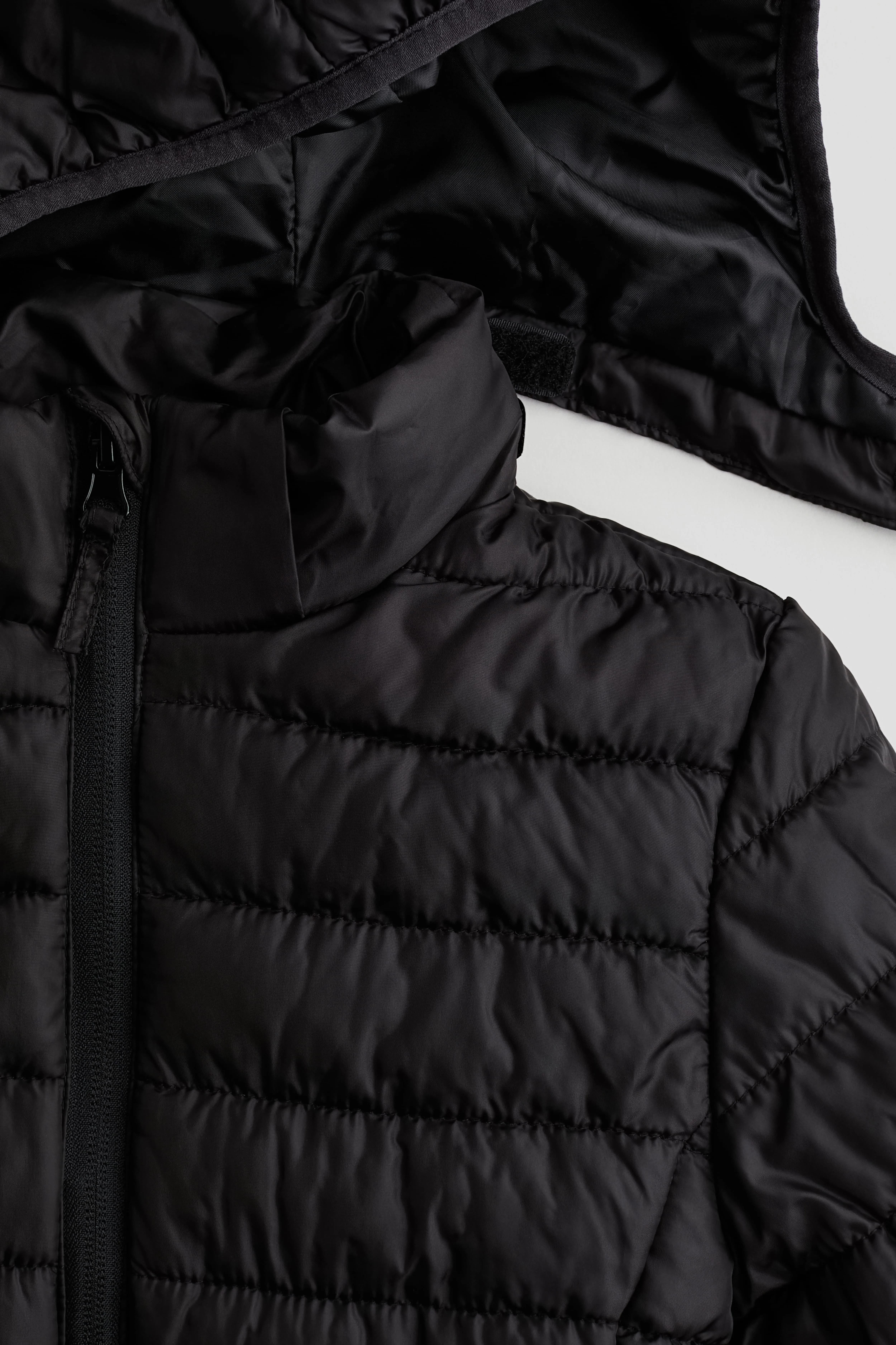 Water-repellent puffer jacket - Long sleeve - Regular length - Black - Kids | H&M GB