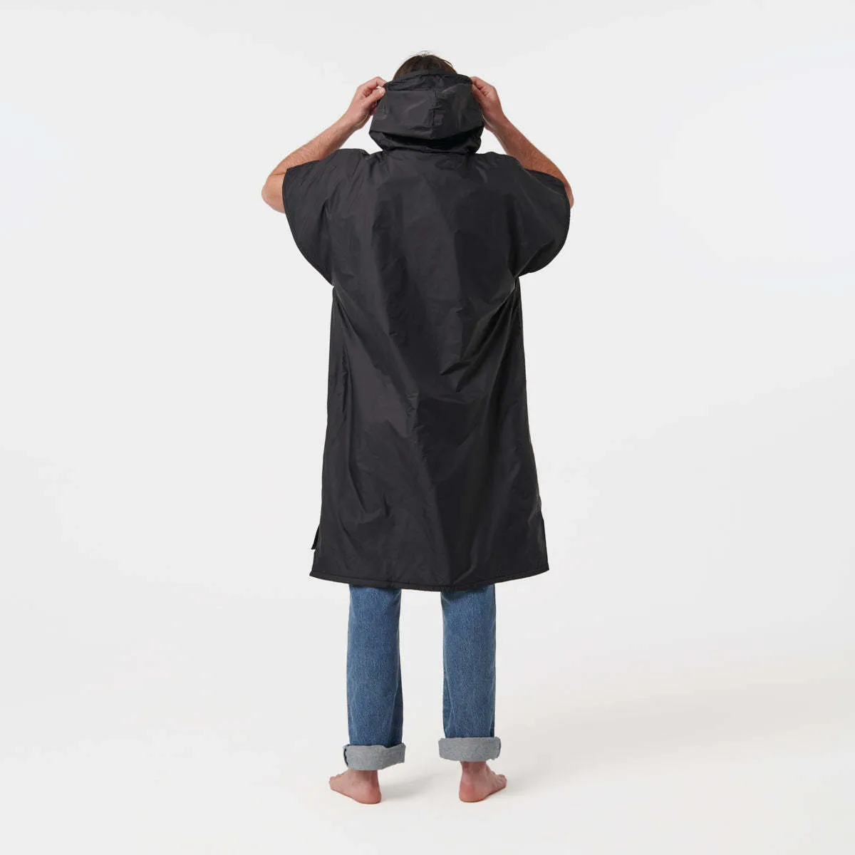 Waterproof Changing Poncho - Black