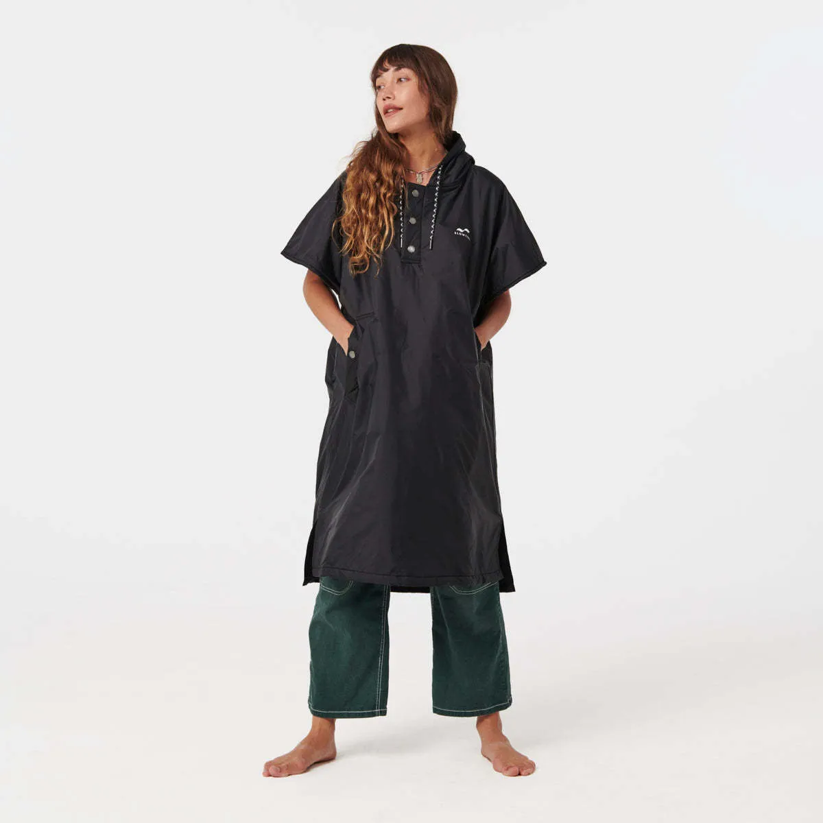 Waterproof Changing Poncho - Black