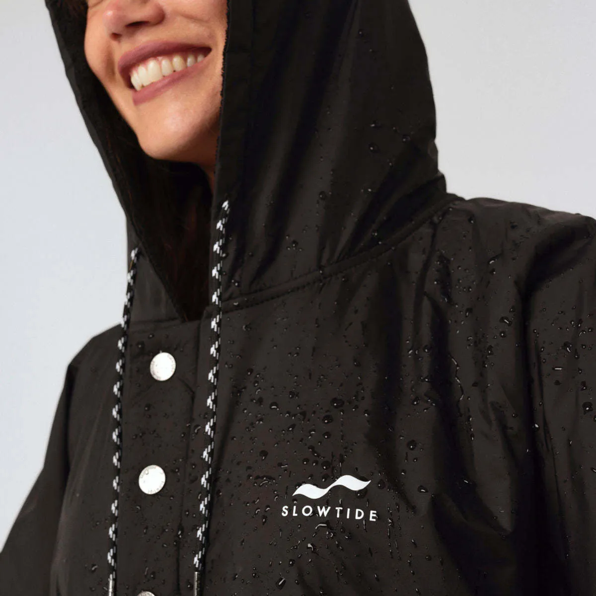 Waterproof Changing Poncho - Black