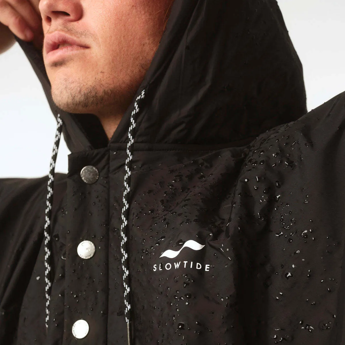 Waterproof Changing Poncho - Black